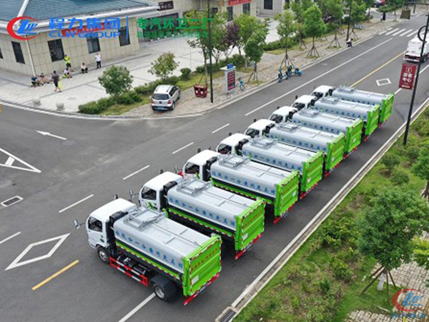 易倍·(中国)体育EMC集团国六东风福瑞卡5方餐厨垃圾车批量交车